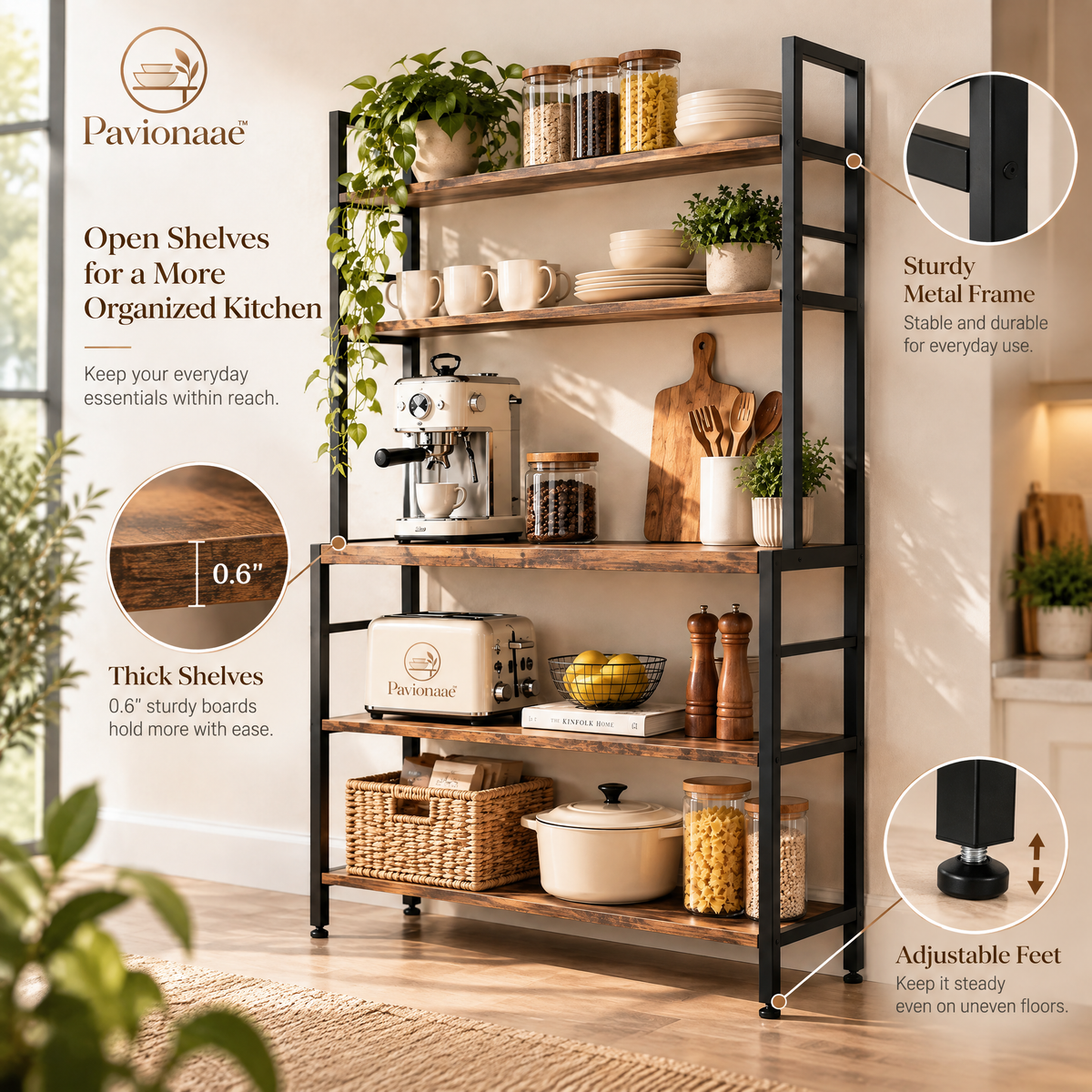 Pavionaae™ Kitchen Baker’s Rack Shelf - gallery image 3