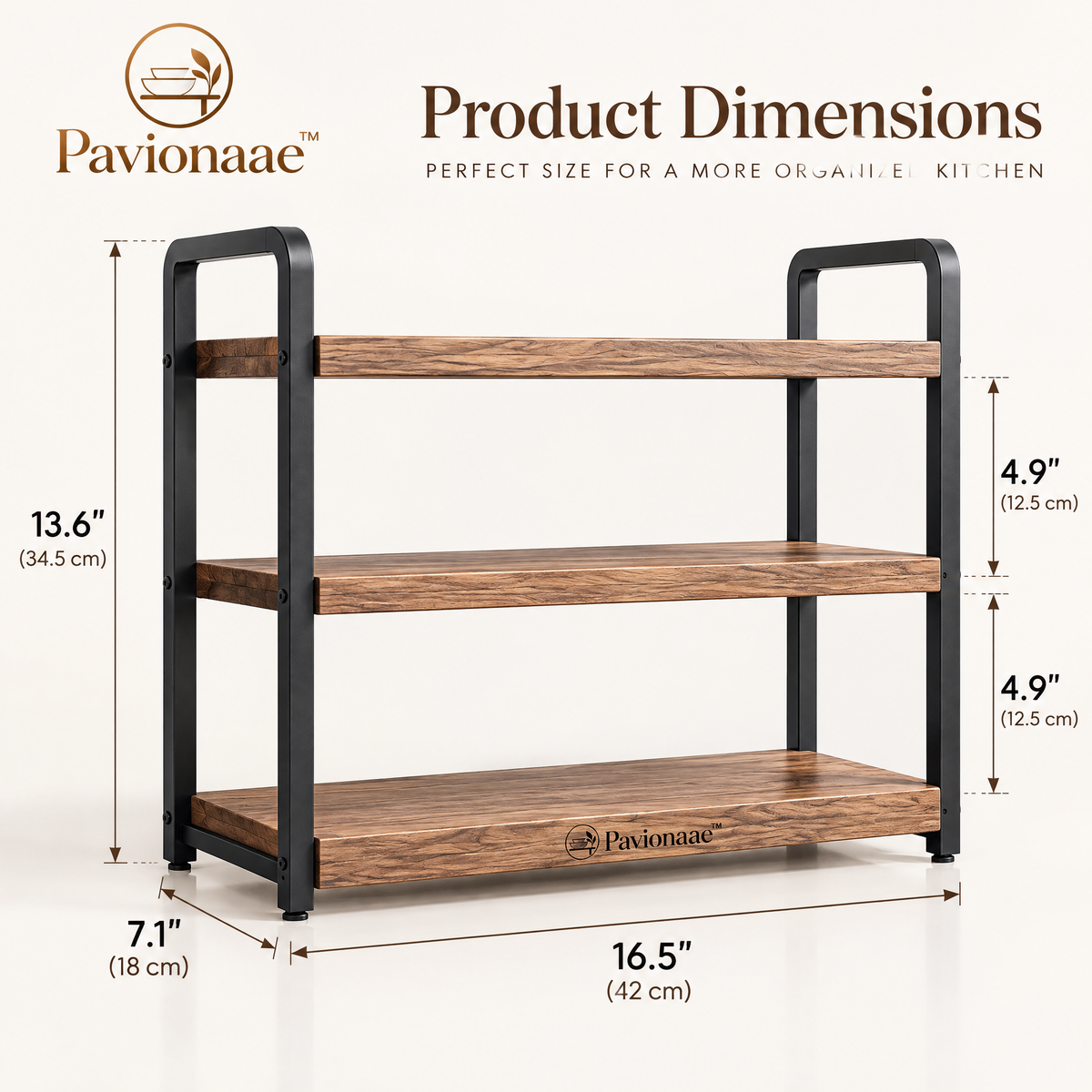 Pavionaae™ 3-Tier Kitchen Counter Organizer Shelf - gallery image 5