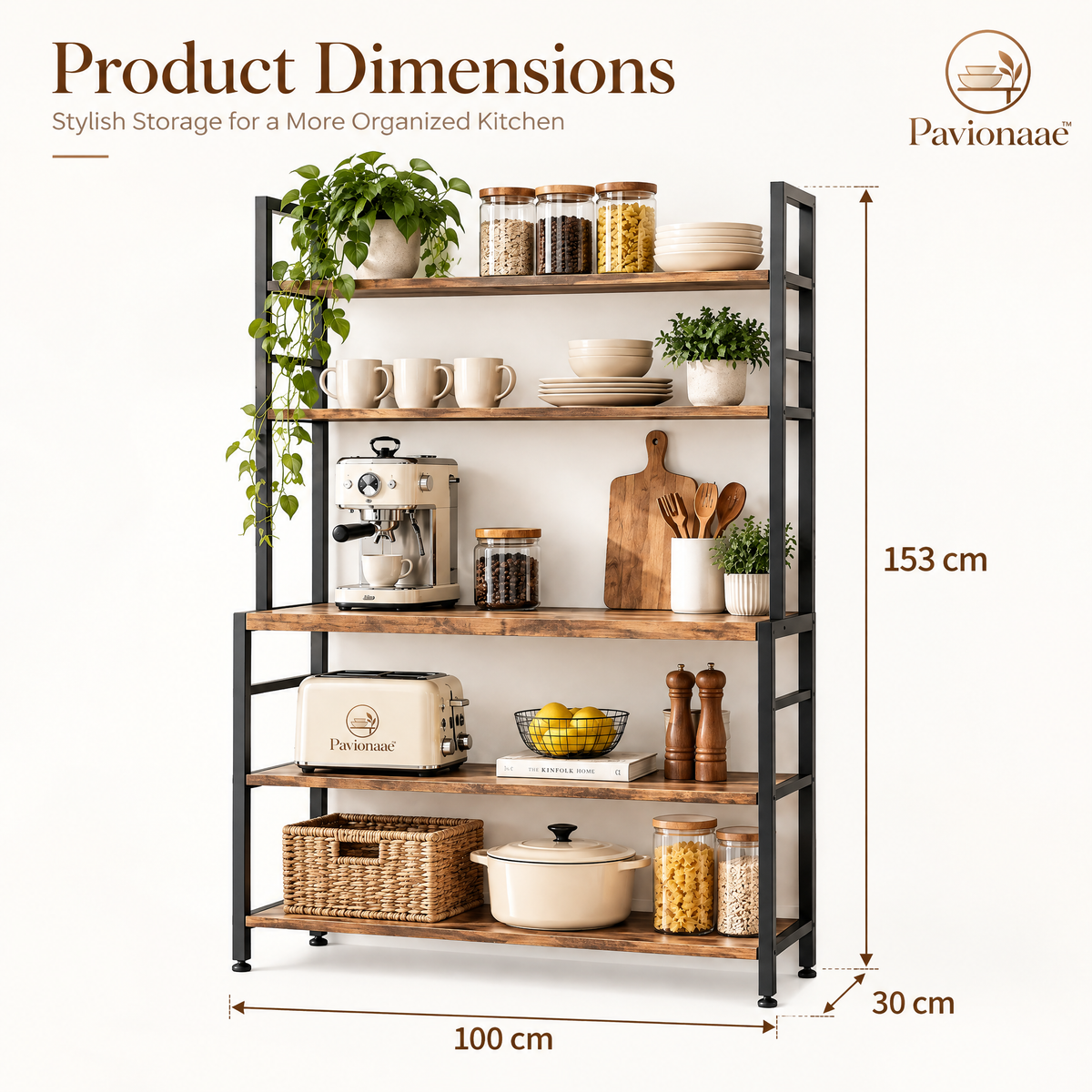 Pavionaae™ Kitchen Baker’s Rack Shelf - gallery image 5