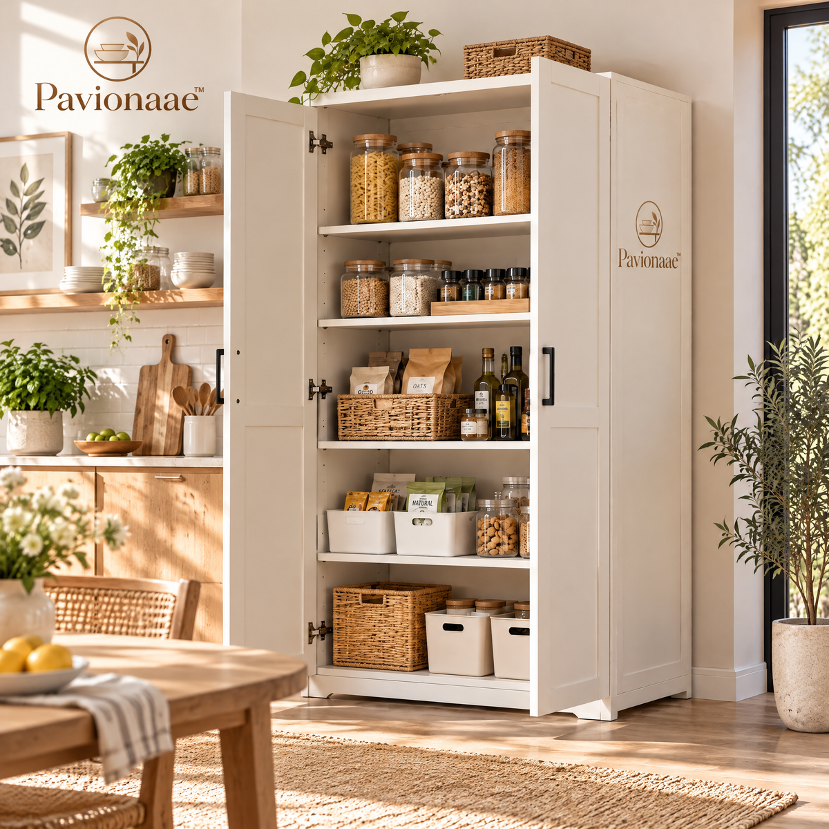Pavionaae™ Freestanding Pantry Storage Cabinet - gallery image 4