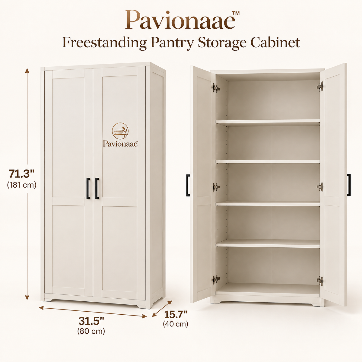 Pavionaae™ Freestanding Pantry Storage Cabinet - gallery image 5