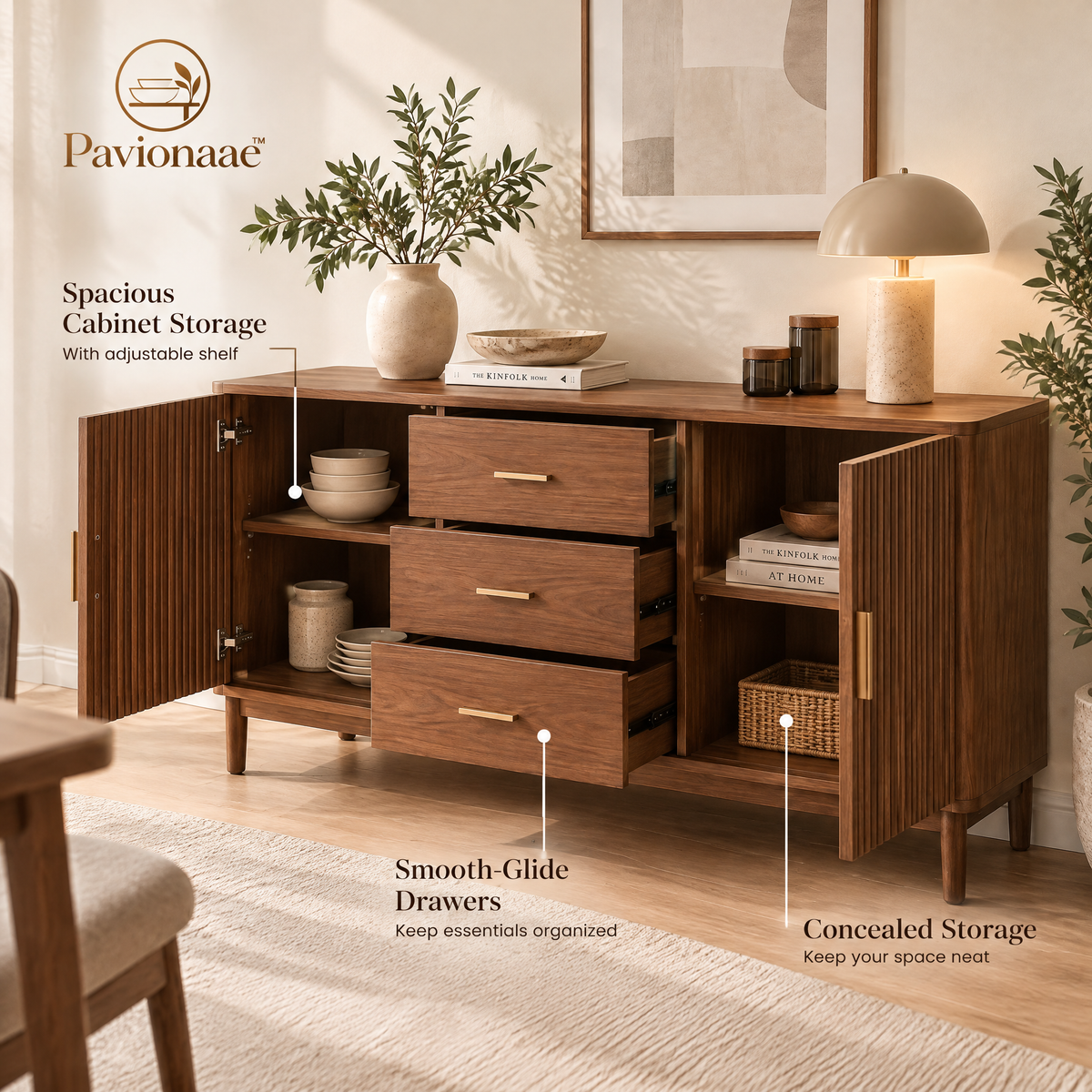 Pavionaae™ Dining Room Sideboard Cabinet - gallery image 5