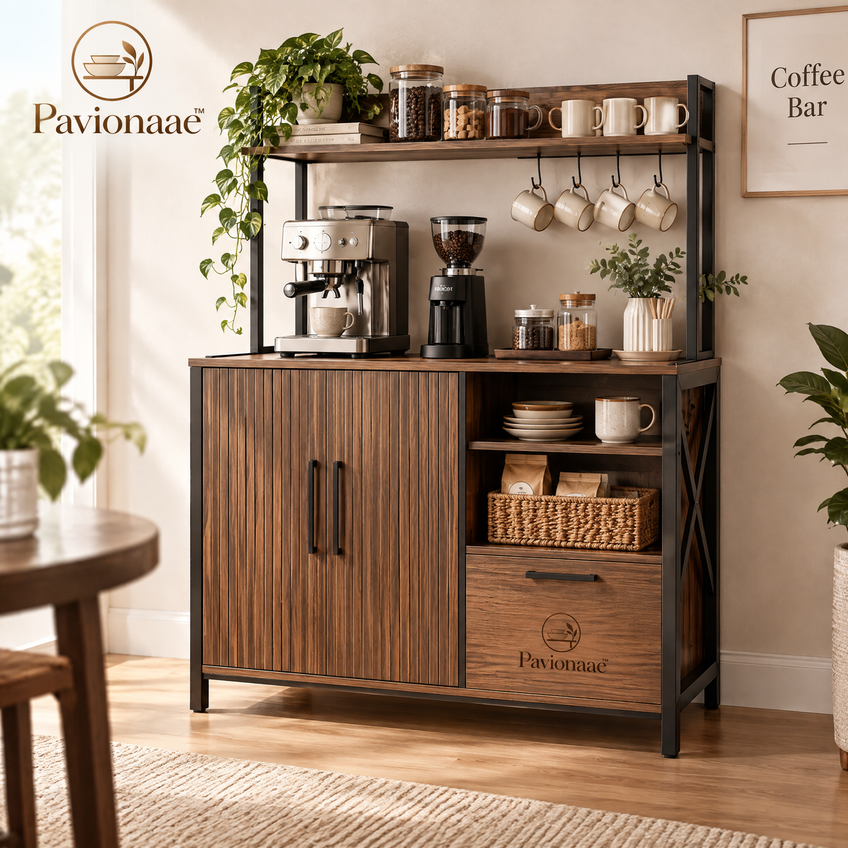 Pavionaae™ Coffee Bar Cabinet Station - gallery image 1