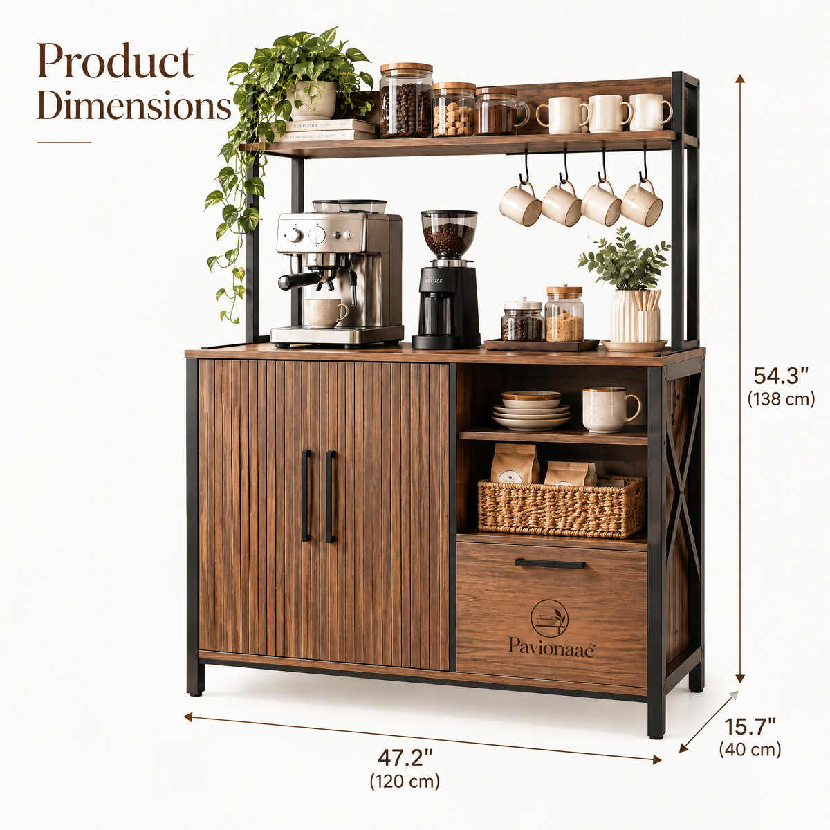Pavionaae™ Coffee Bar Cabinet Station - gallery image 3