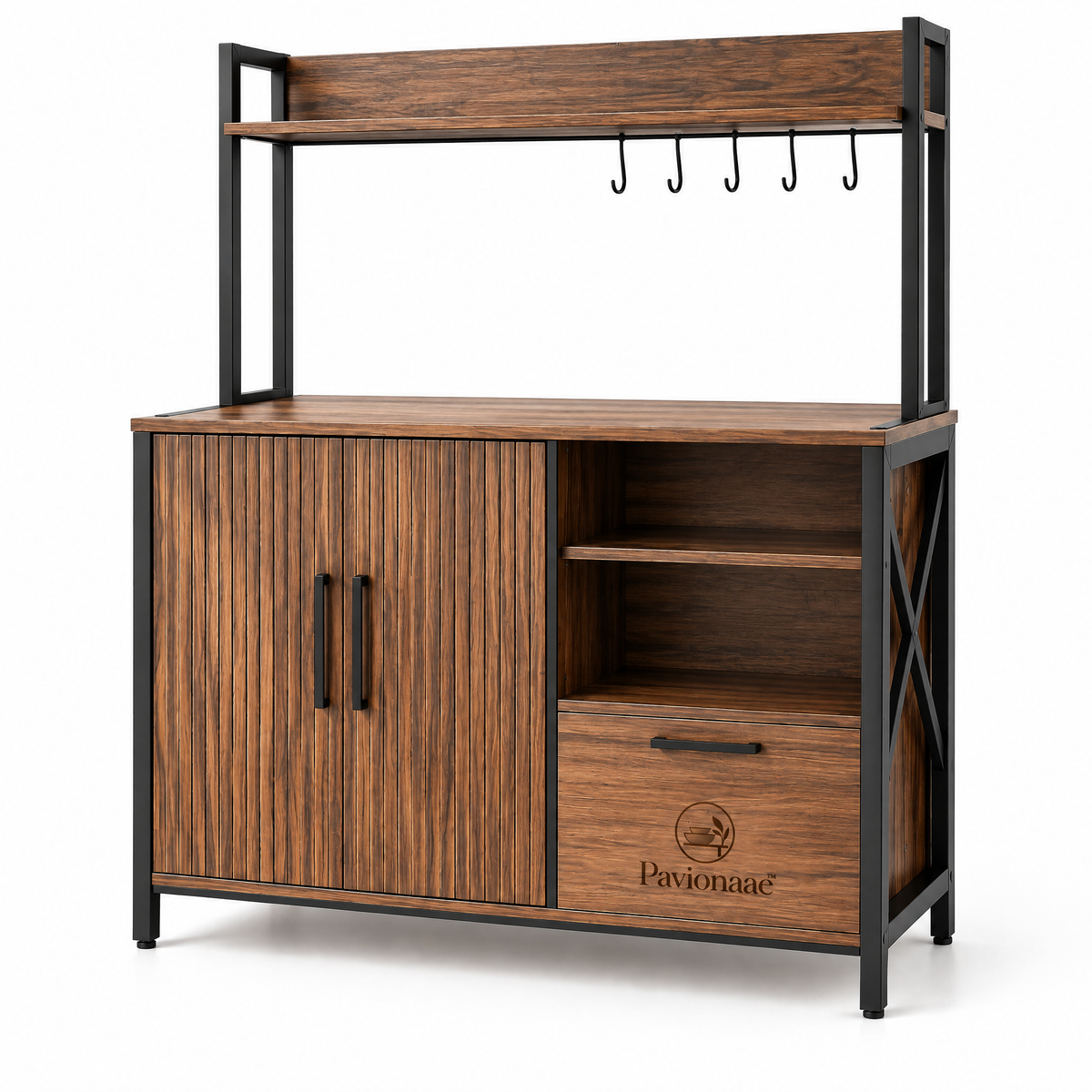 Pavionaae™ Coffee Bar Cabinet Station - white background product view