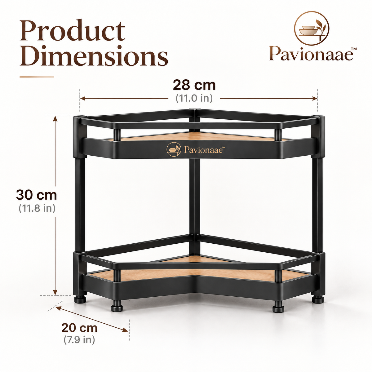 Pavionaae™ Kitchen Corner Storage Rack - gallery image 4
