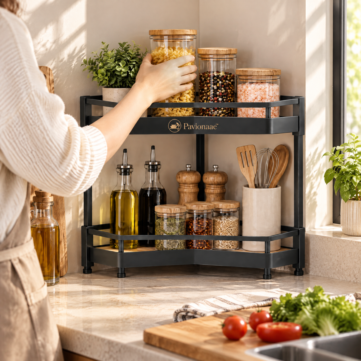 Pavionaae™ Kitchen Corner Storage Rack - gallery image 5