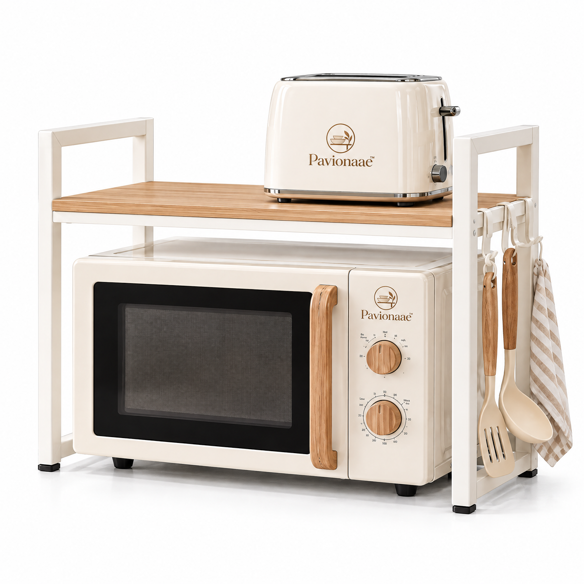 Pavionaae™ Over The Counter Appliance Shelf - white background product view